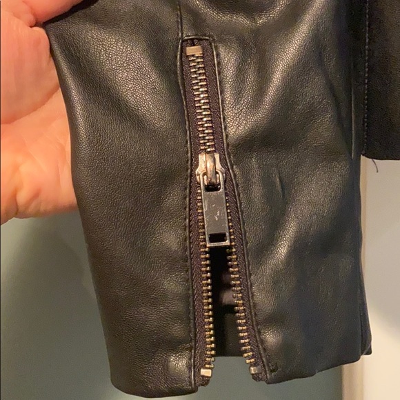 Zara Basic Leather Jacket - Picture 4 of 4